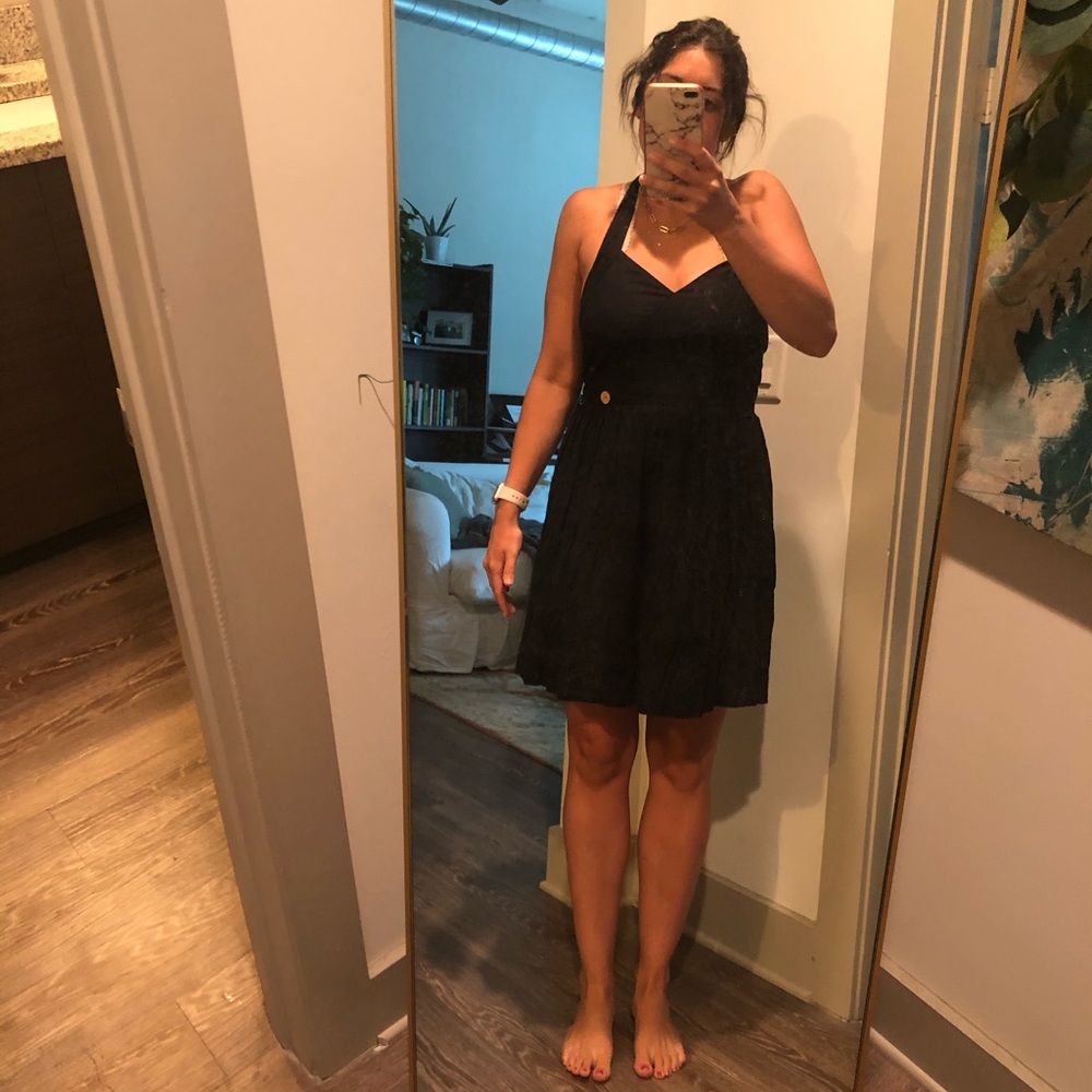 Black sun dress